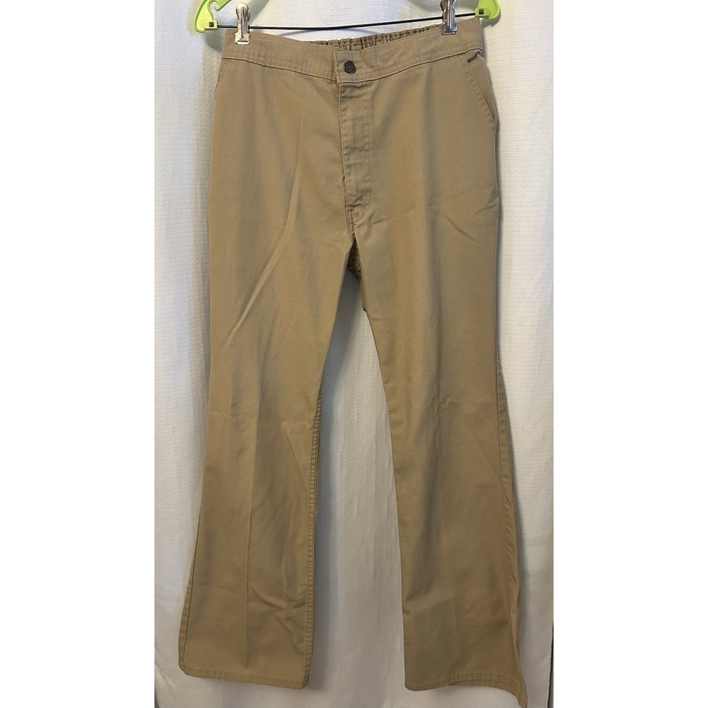 VTG Levi's Chino Work Pants Elastic Waist Tan  70s 80s 90s